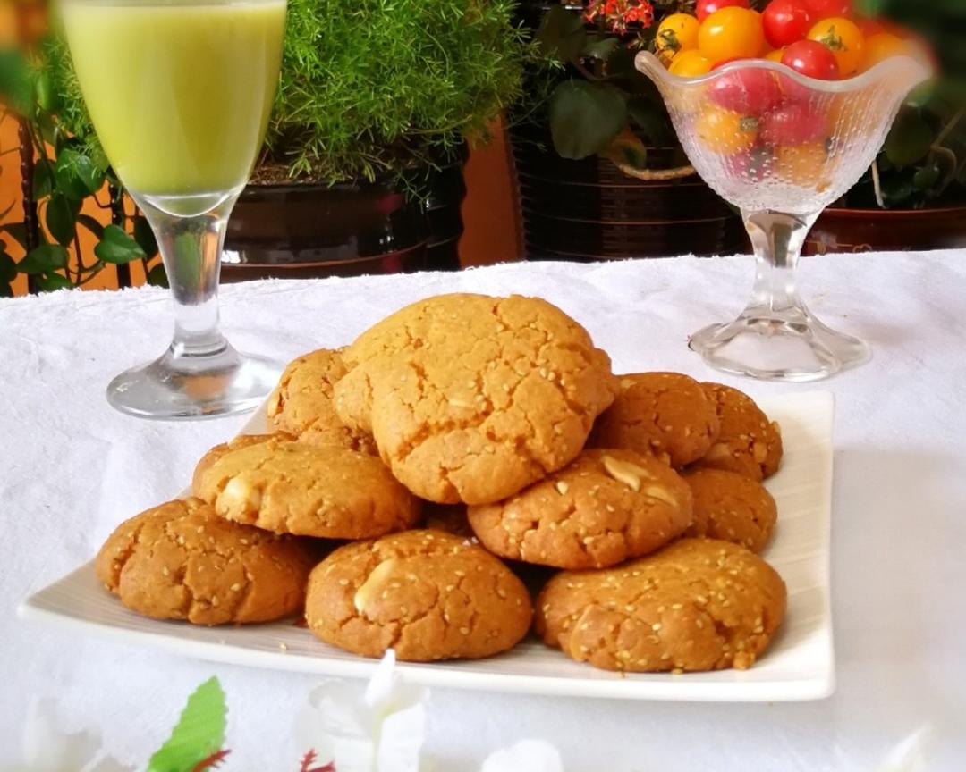 植物油核桃芝麻桃酥