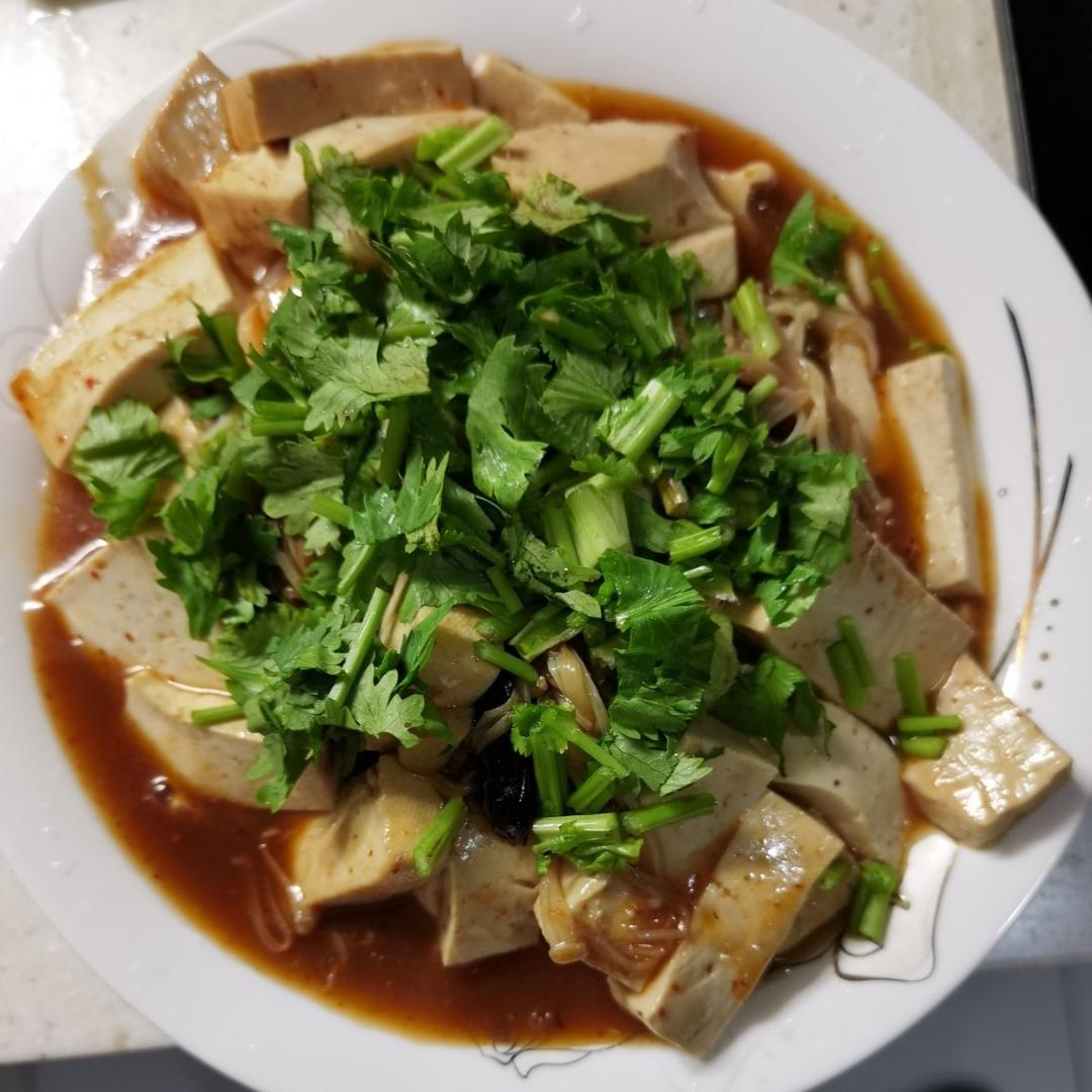 减脂菜！鲜滑香嫩的金针菇豆腐！快手简单！