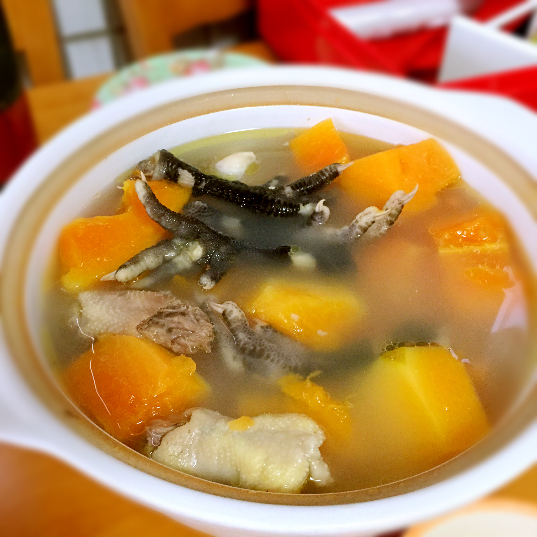花生木瓜鸡脚汤