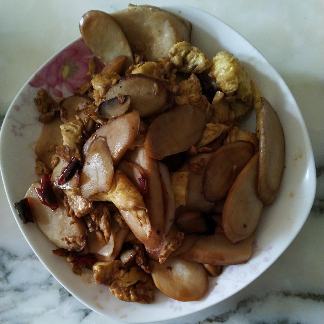 杏鲍菇炒鸡蛋