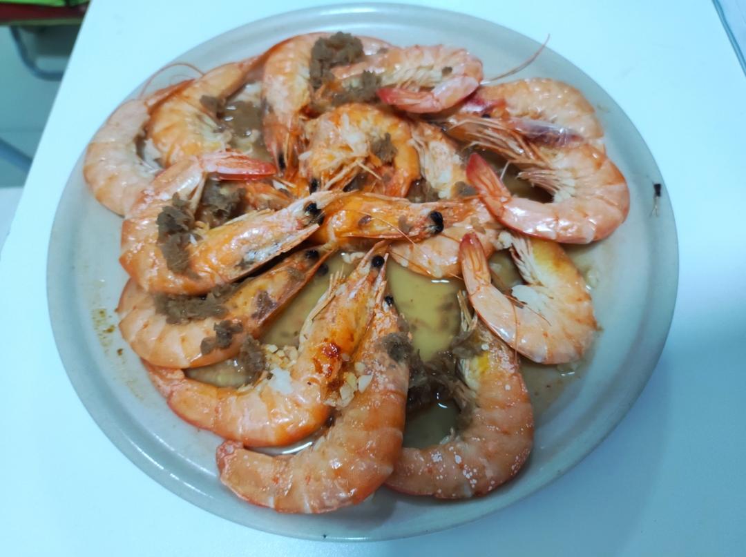 鲜美的原味蒸虾