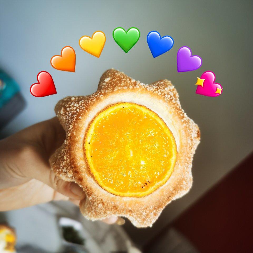 卡仕达星星香橙蜜豆小面包🌟直接法（附酥粒，卡仕达，蜜红豆制作）