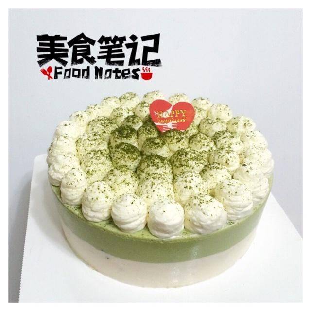 抹茶红豆冻芝士