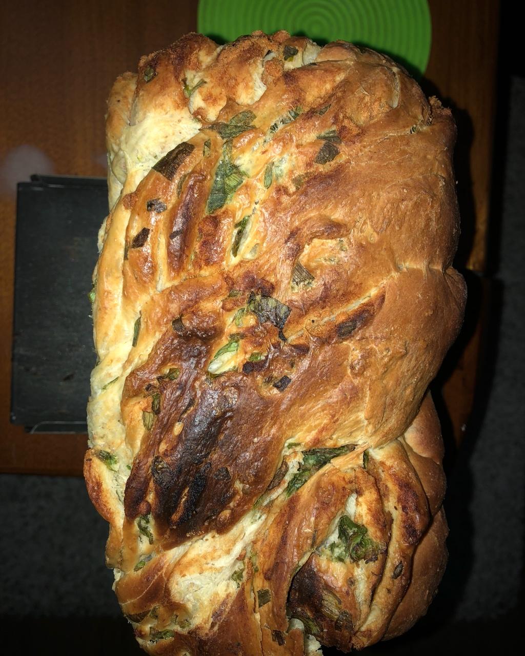 香葱肉松手撕吐司