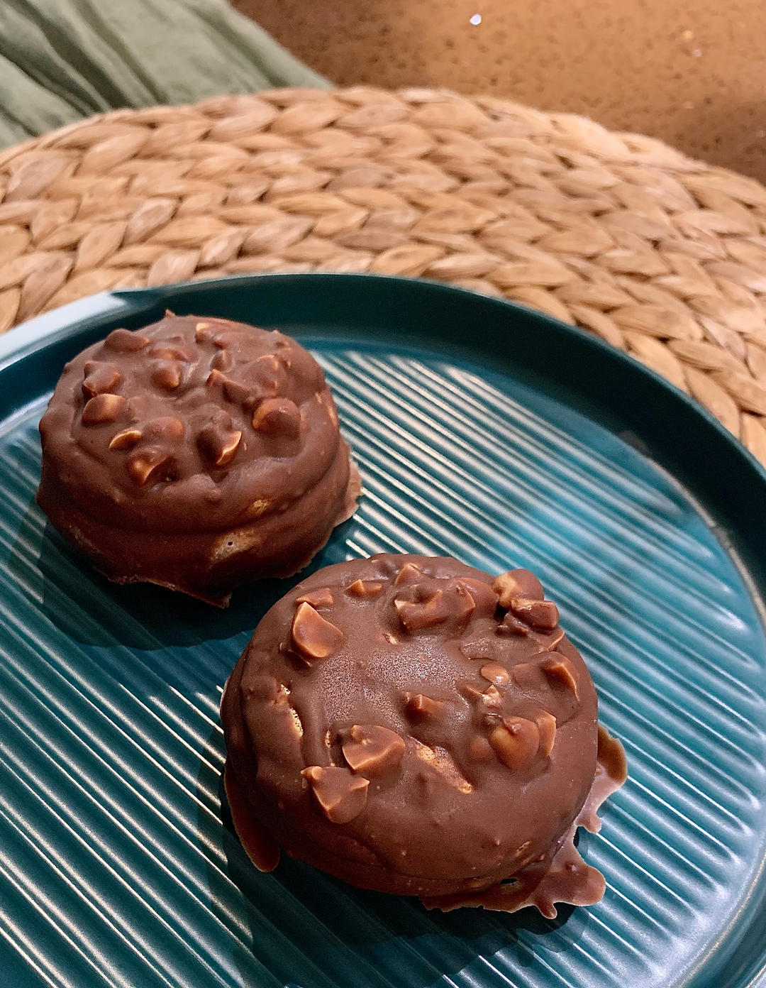 抹茶魔芋蛋糕巧克力派（魔芋蛋糕芝士夹心）低碳生酮可食