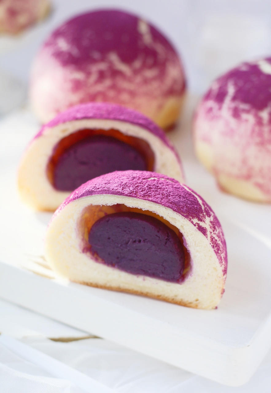 紫薯蘑菇云面包