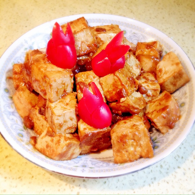 豆瓣酱炒豆腐