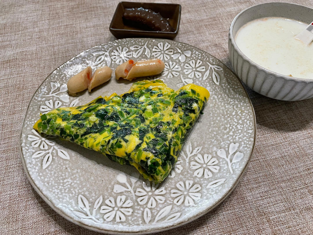 低脂菠菜鸡蛋饼