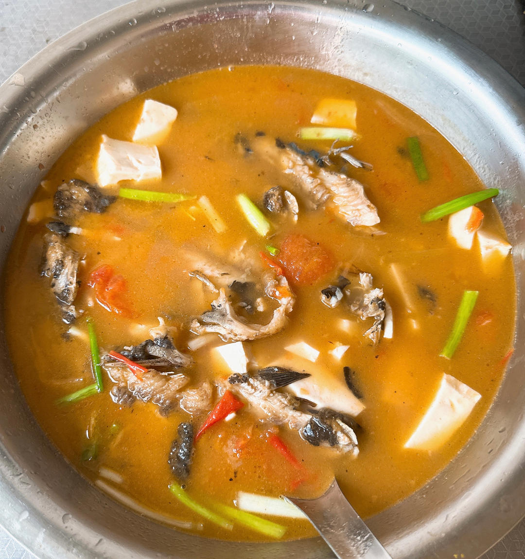 番茄豆腐黄骨鱼汤