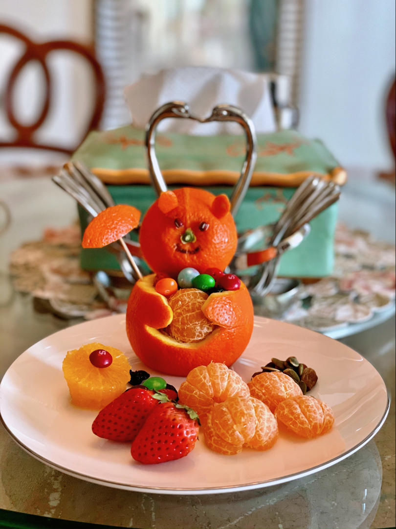 小熊橙子果盘