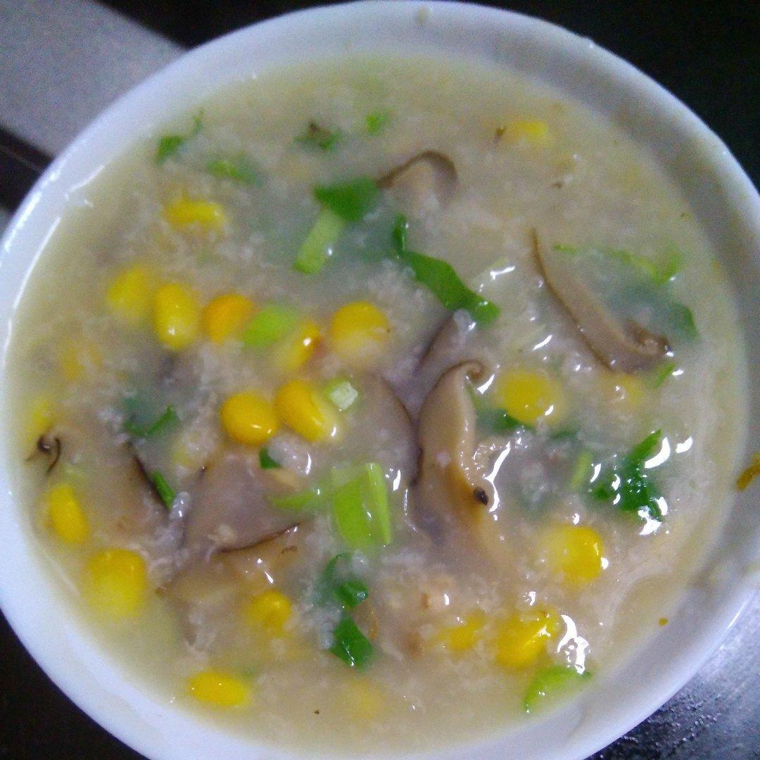 生滚香菇鸡肉粥