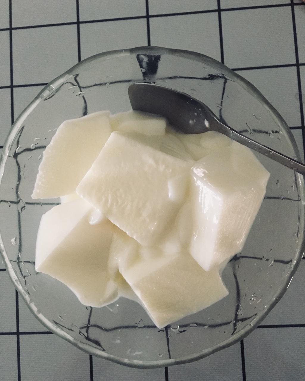 用凉粉做牛奶布丁