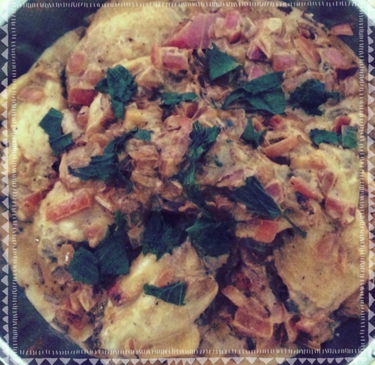 里昂淡奶洋葱醋鸡