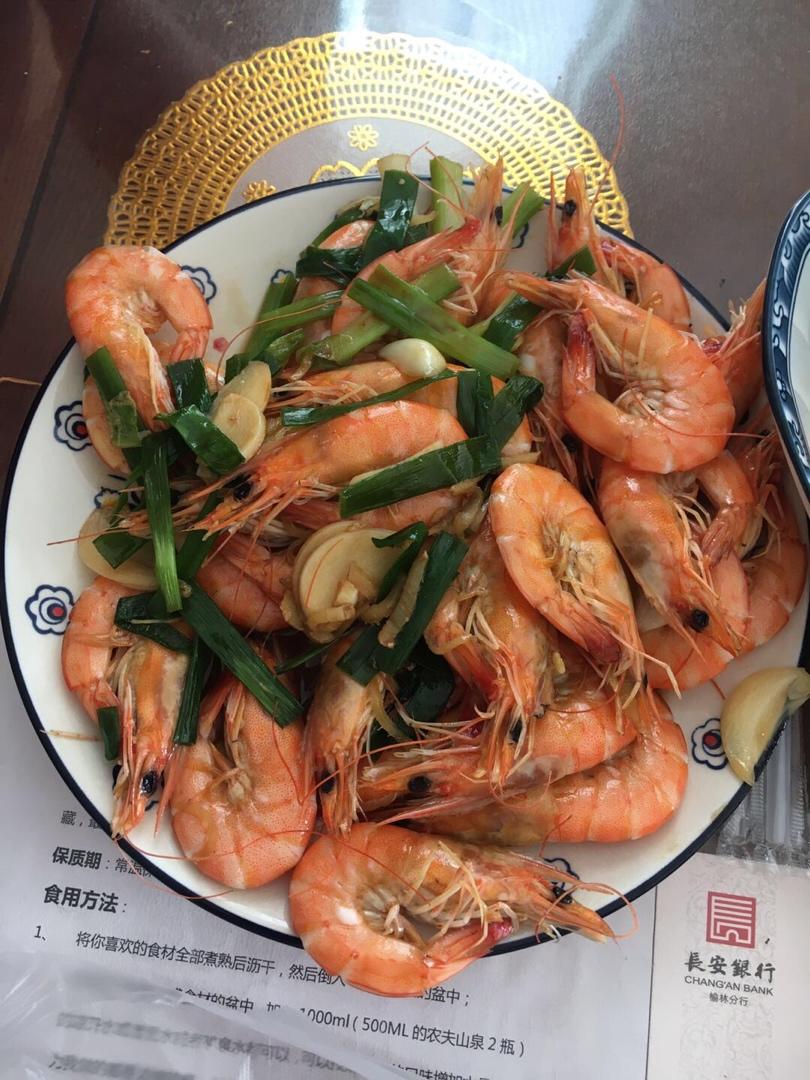 葱爆虾仁