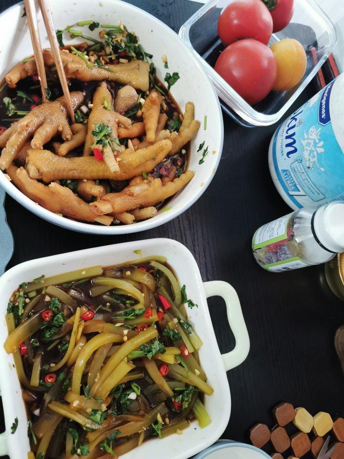 香辣蒜香凉拌爽脆鸡脚