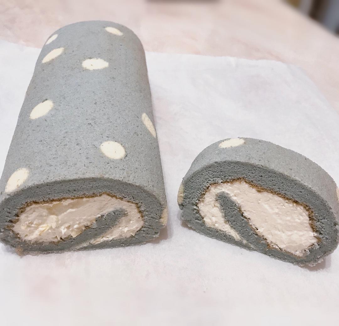 波點蛋糕卷(奶油儲存)的做法