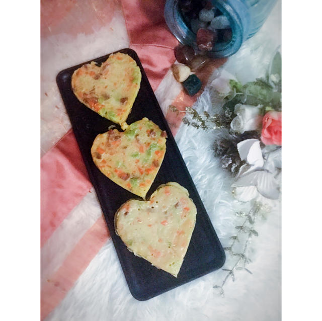 彩椒火腿鸡蛋饼