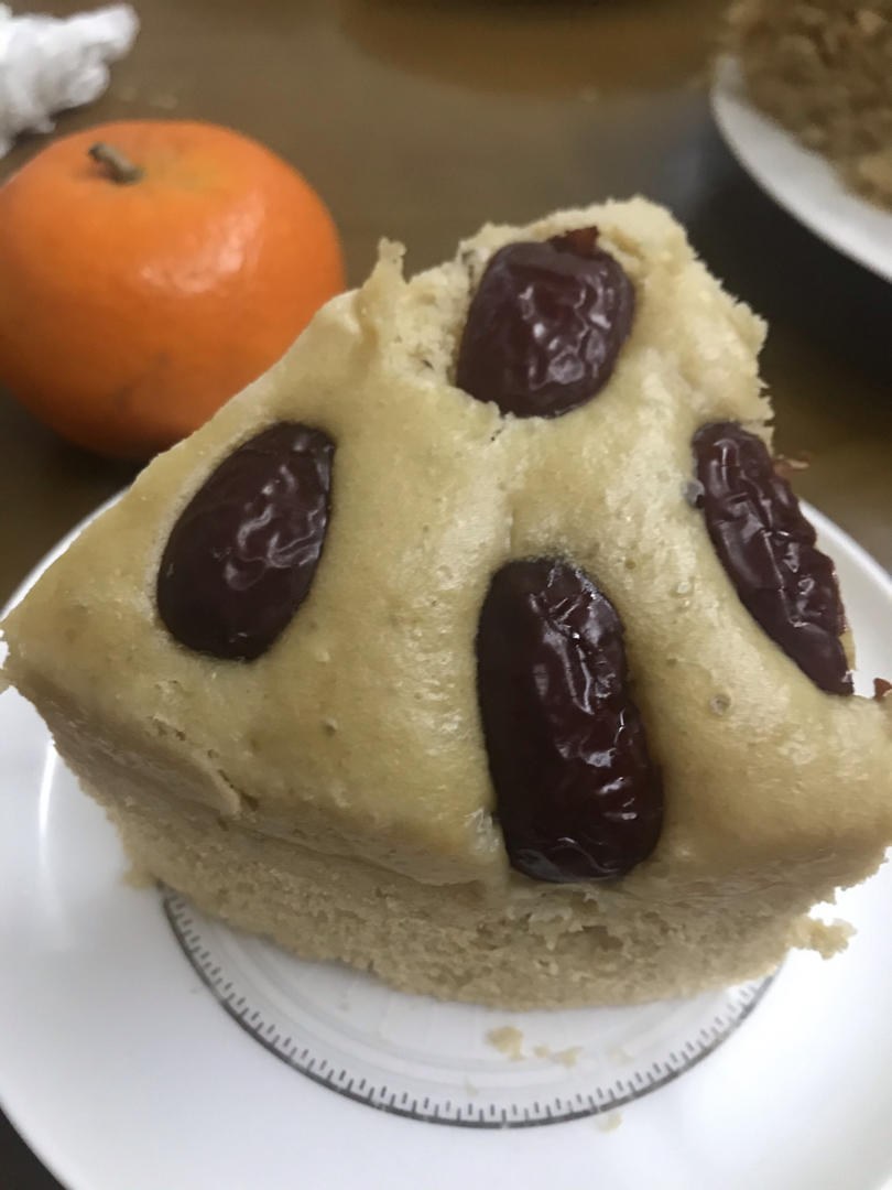 红枣红糖发糕：不塌不缩、组织均匀、手感软绵、口感Q弹