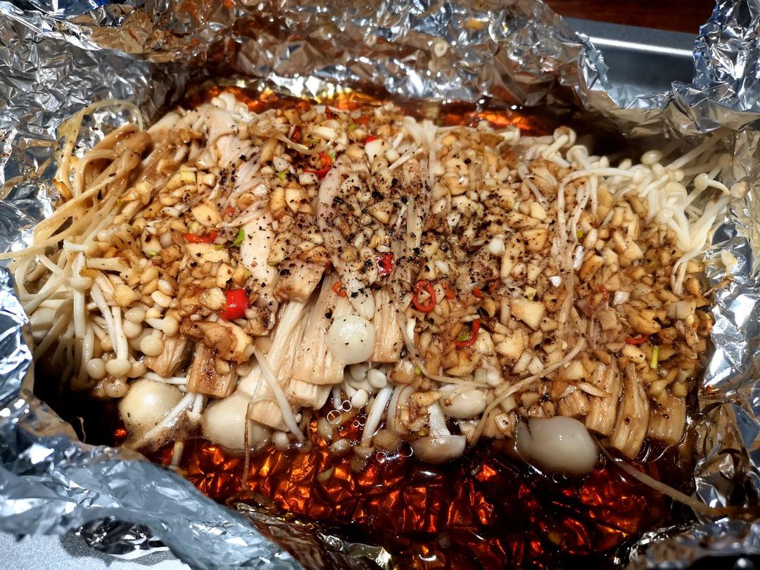 蒜蓉孜然烤金针菇