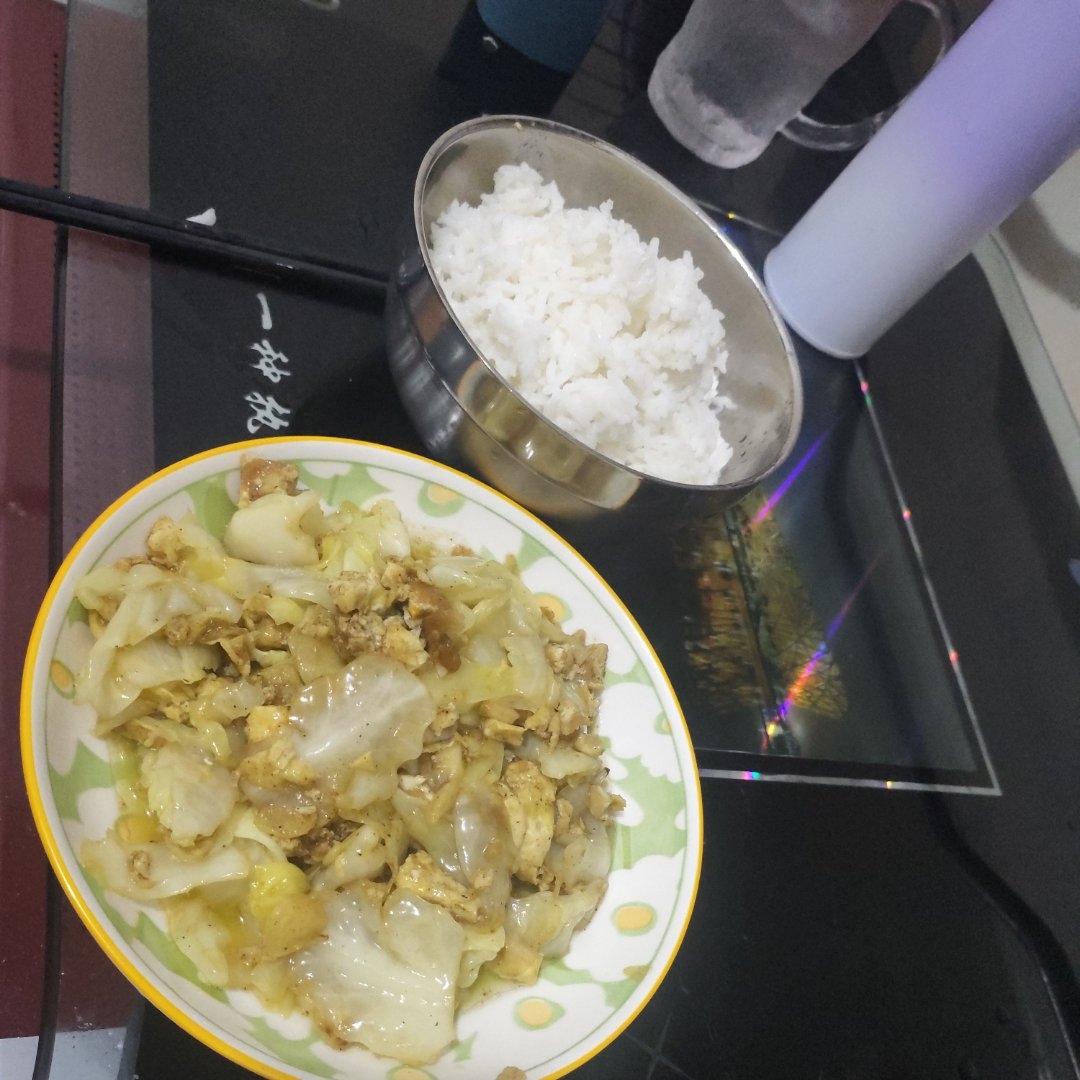 🔥巨美味，低脂低卡的包菜炒鸡蛋，好吃不胖