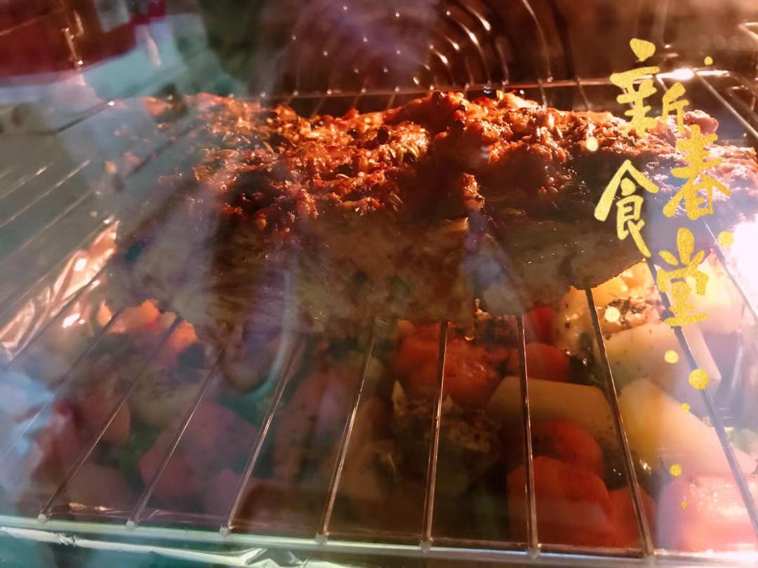 孜然蒜香烤羊腿