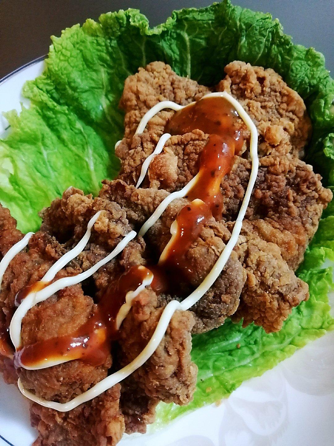 学校门口的炸牛排