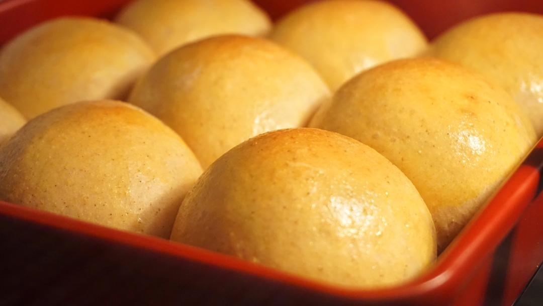 蜂蜜全麦早餐包丨健康·烘焙