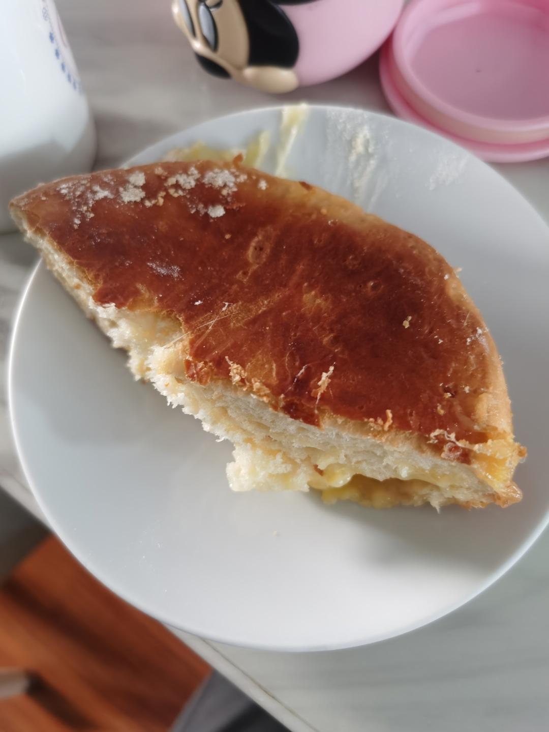 平底锅特色早餐【蒙古奶酪饼】！柔软爆浆会拉丝，超简单！