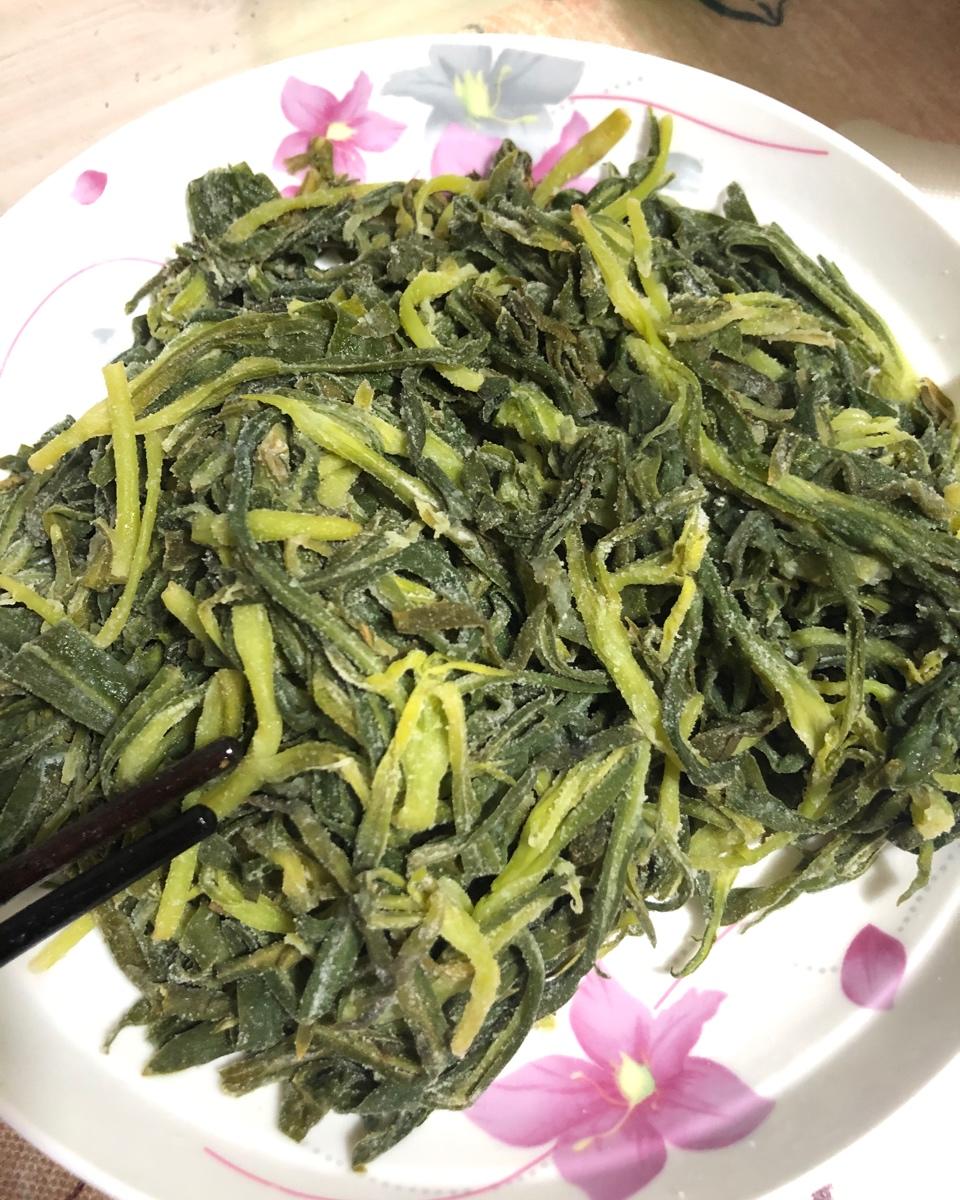 chynazq做的原创粉蒸面条菜野菜扫帚菜