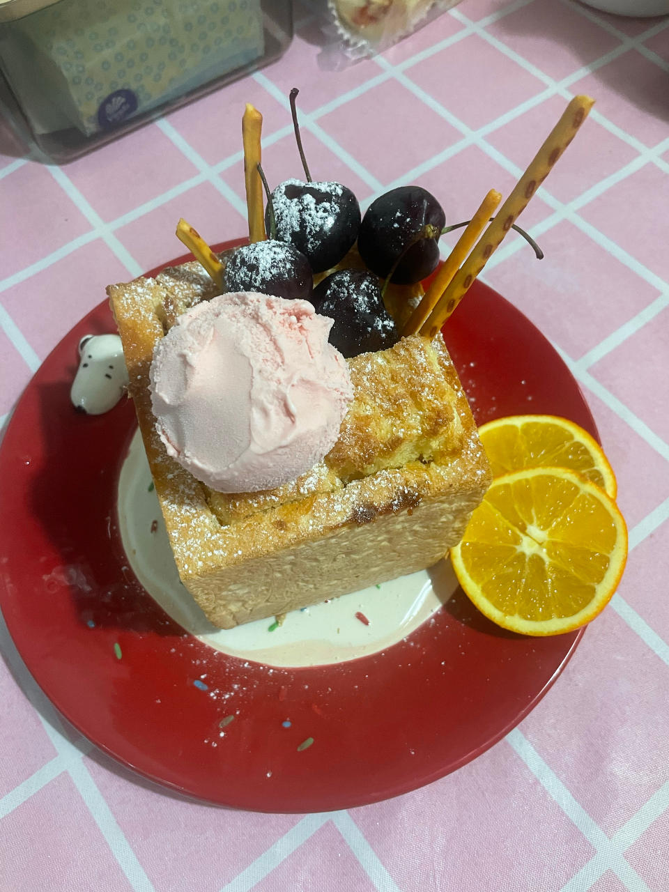 蜂蜜冰激凌厚多士（面包诱惑）