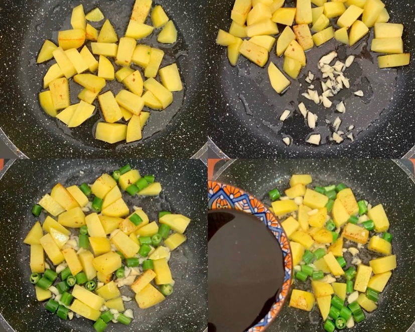 土豆烩饭的做法 步骤2