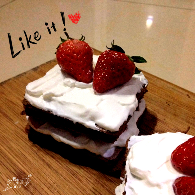 可可栗子奶油蛋糕卷