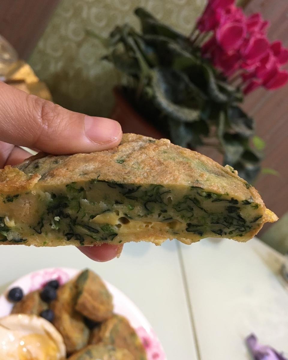 低脂菠菜蛋饼