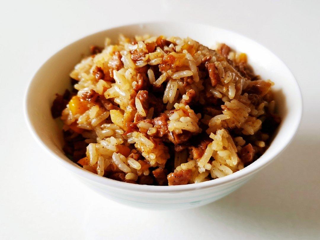 蒜香牛肉炒饭