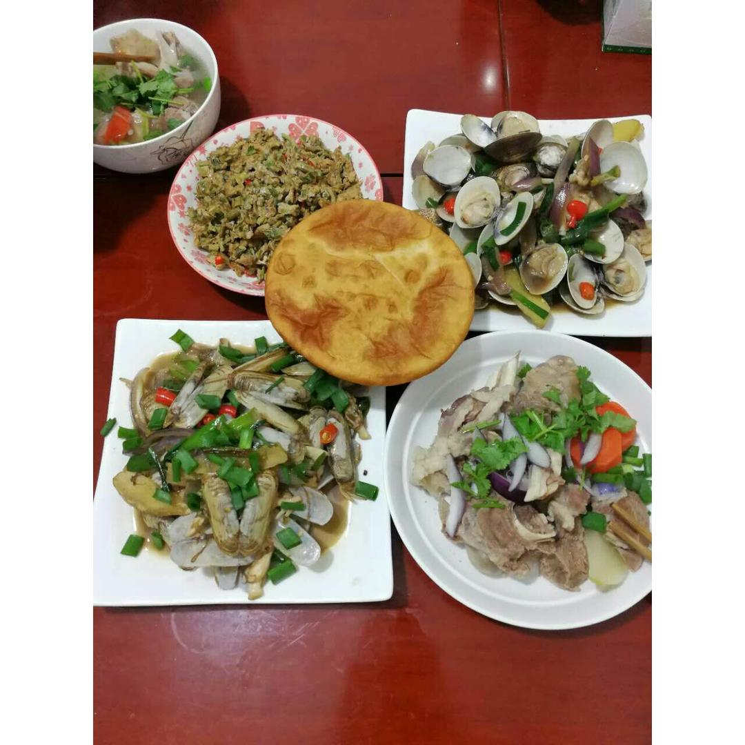 葱爆蛏子