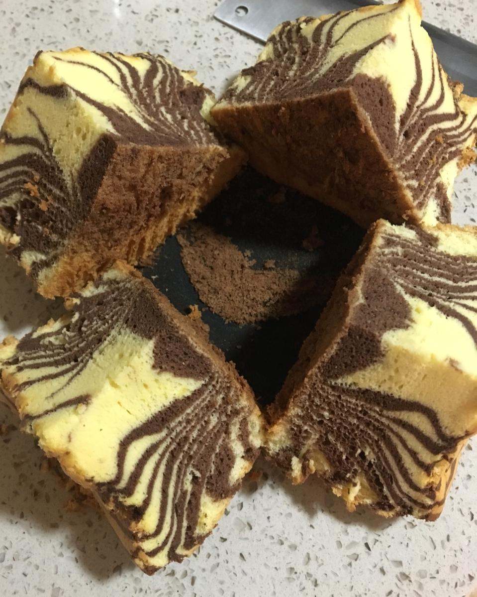 超好的方子～斑马纹戚风蛋糕6寸or8寸