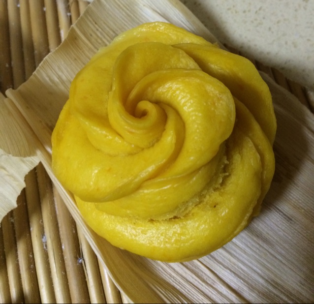 南瓜玫瑰花馒头