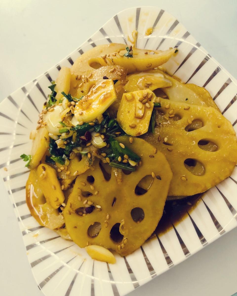 夏天开胃的凉拌藕片