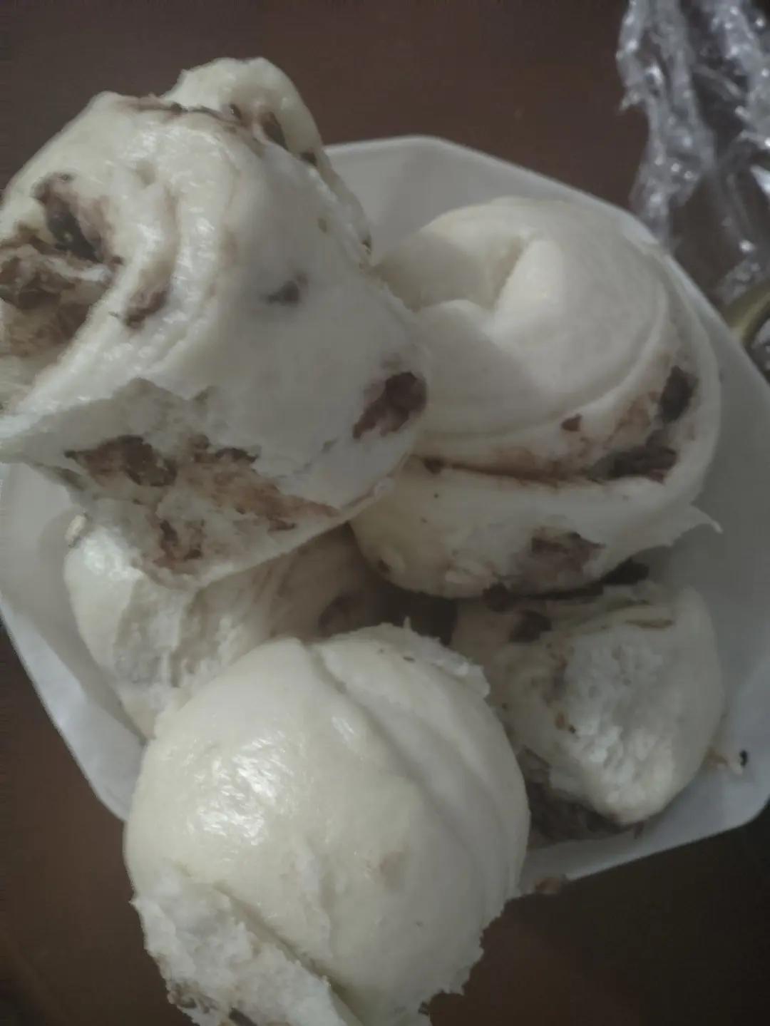 组织细腻松软的开心果馒头！超治愈绿色～