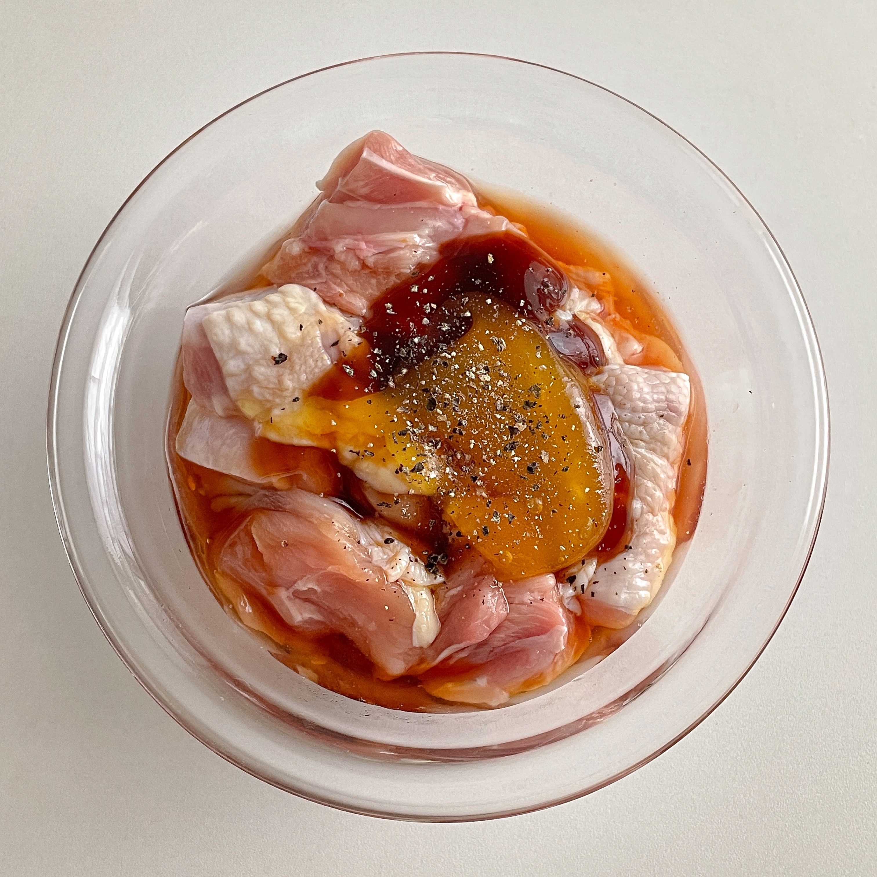 减脂低卡🌿健康午餐 ｜ 蒜香蜂蜜鸡腿饭的做法 步骤3