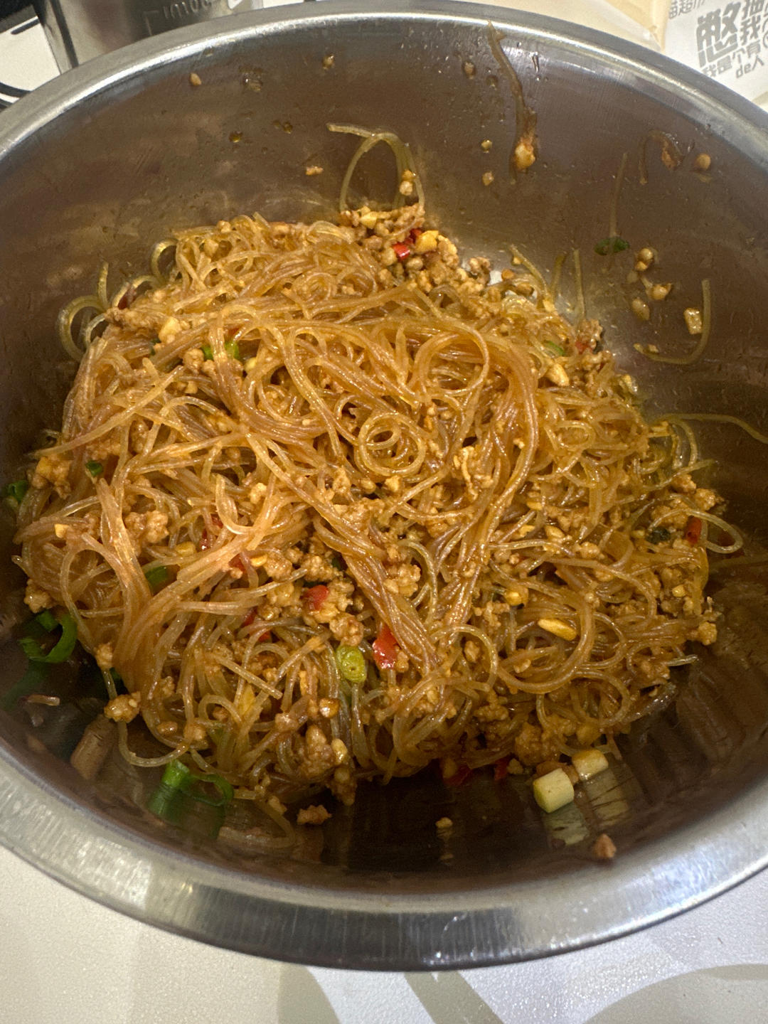 肉末粉丝煲（蚂蚁上树，干捞粉丝煲）