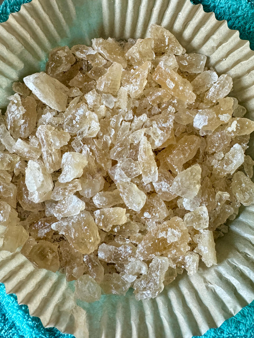 空气炸锅敲碎大冰糖块