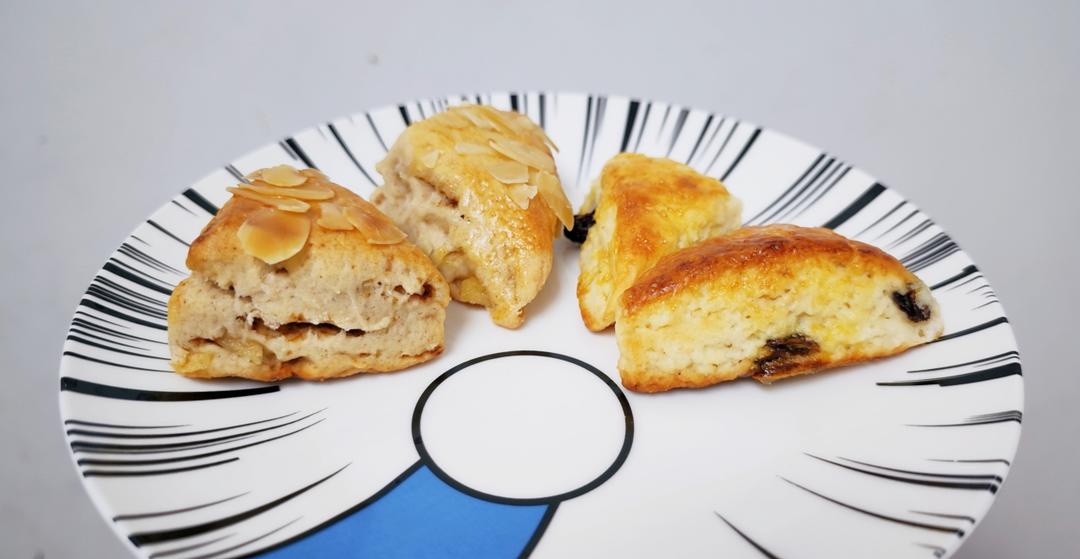 隔夜还松软可口的葡萄干司康Raisin Scone（美善品版）