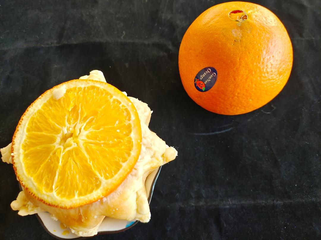 香橙🍊卡仕达八角星面包