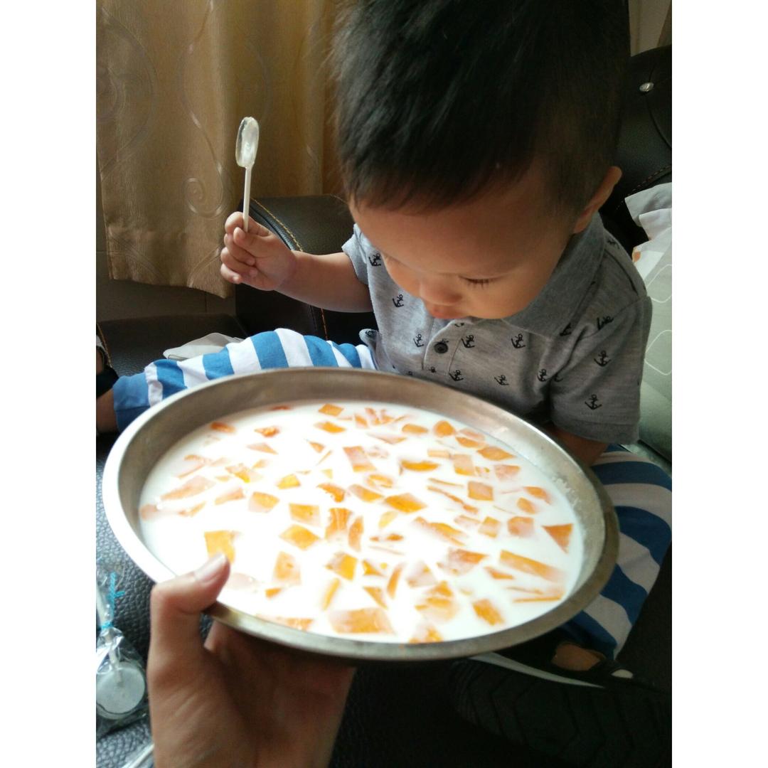 午后小甜点芒果椰汁糕教程