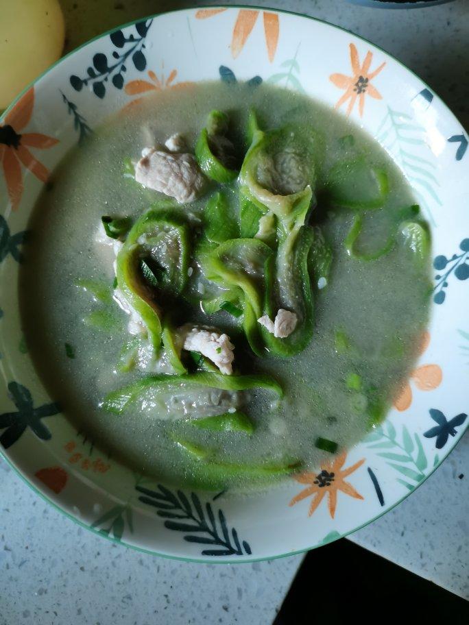 丝瓜肉片汤