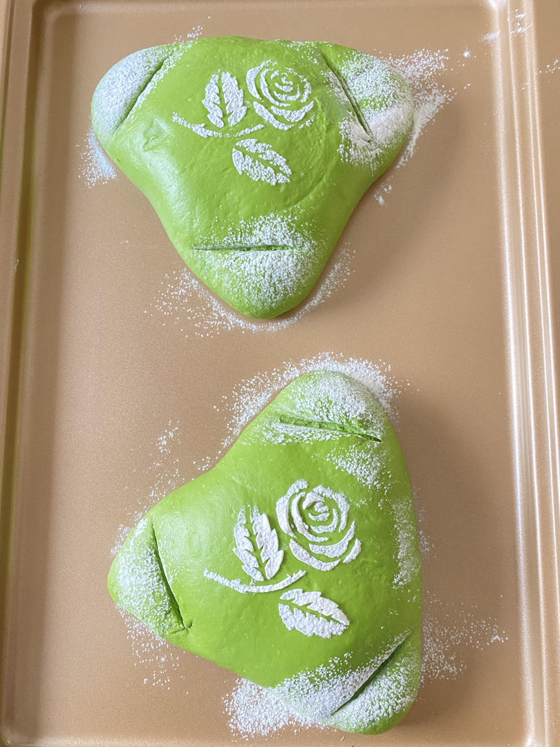 抹茶芋泥麻薯软欧包🍃夏日小清新