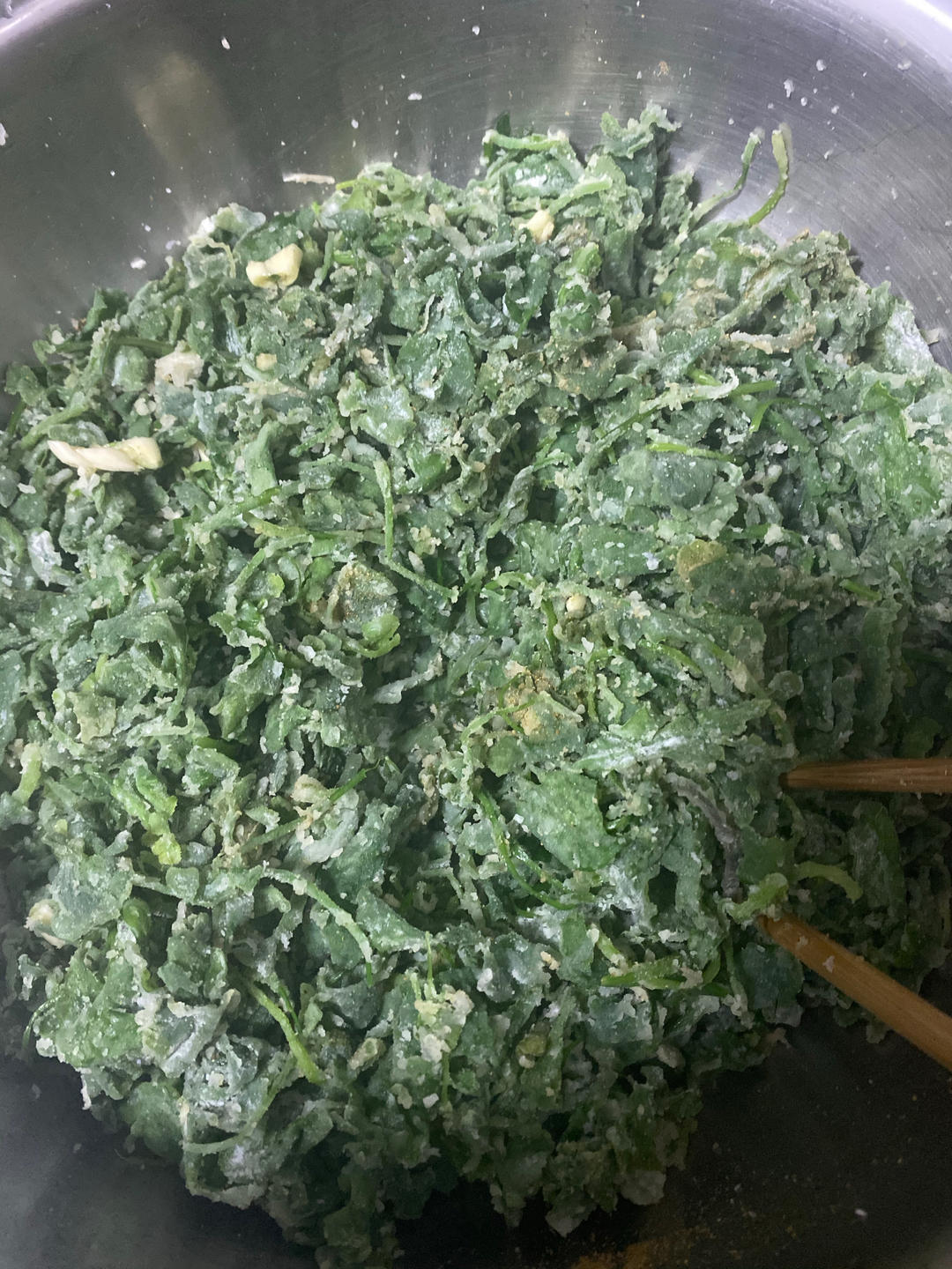 蒸莴苣叶、蒸芹菜叶