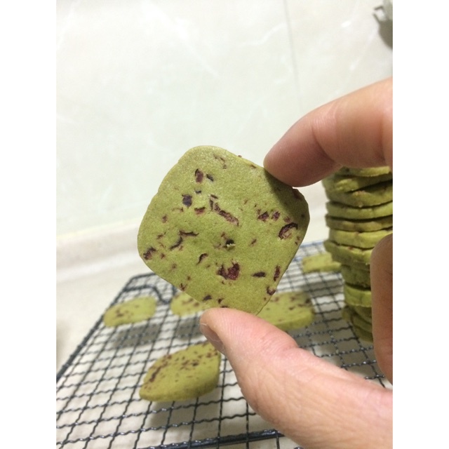 抹茶蔓越莓饼干