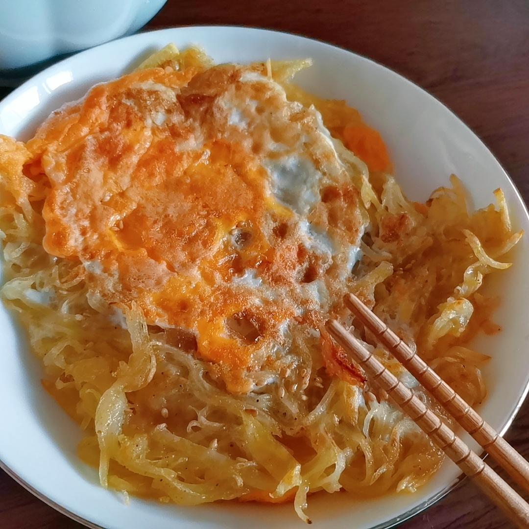 早餐饼(土豆丝饼、土豆丝鸡蛋饼)